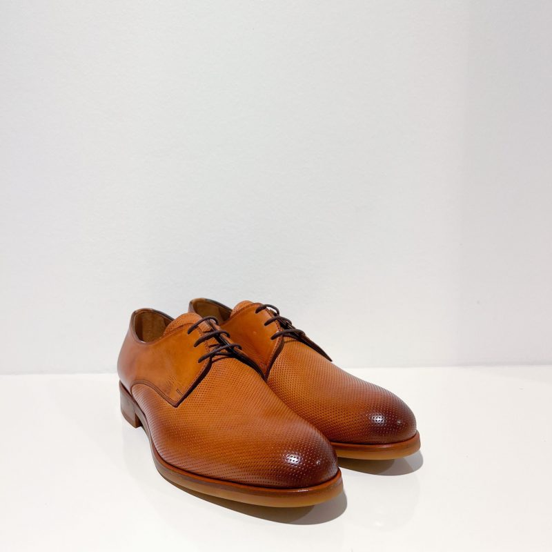 Schnürschuhe Flecs M250 Cognac